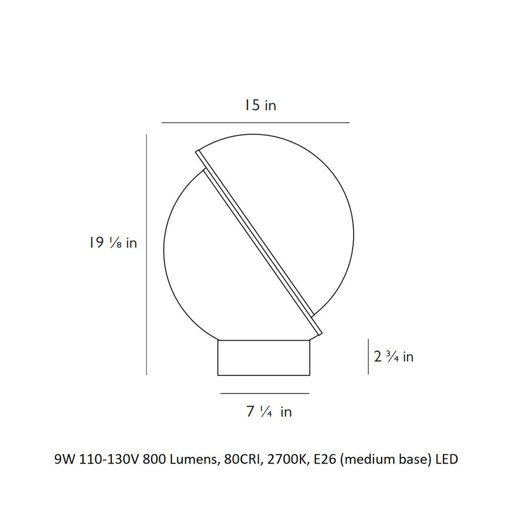 Crescent Table Lamp