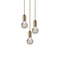 Crystal Bulb Chandelier  option Brushed Brass