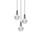 Crystal Bulb Chandelier  option 3 Lights