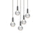 Crystal Bulb Chandelier  option 5 Lights