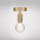 Crystal Bulb Semi Flush Mount