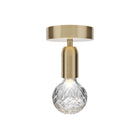 Crystal Bulb Semi Flush Mount