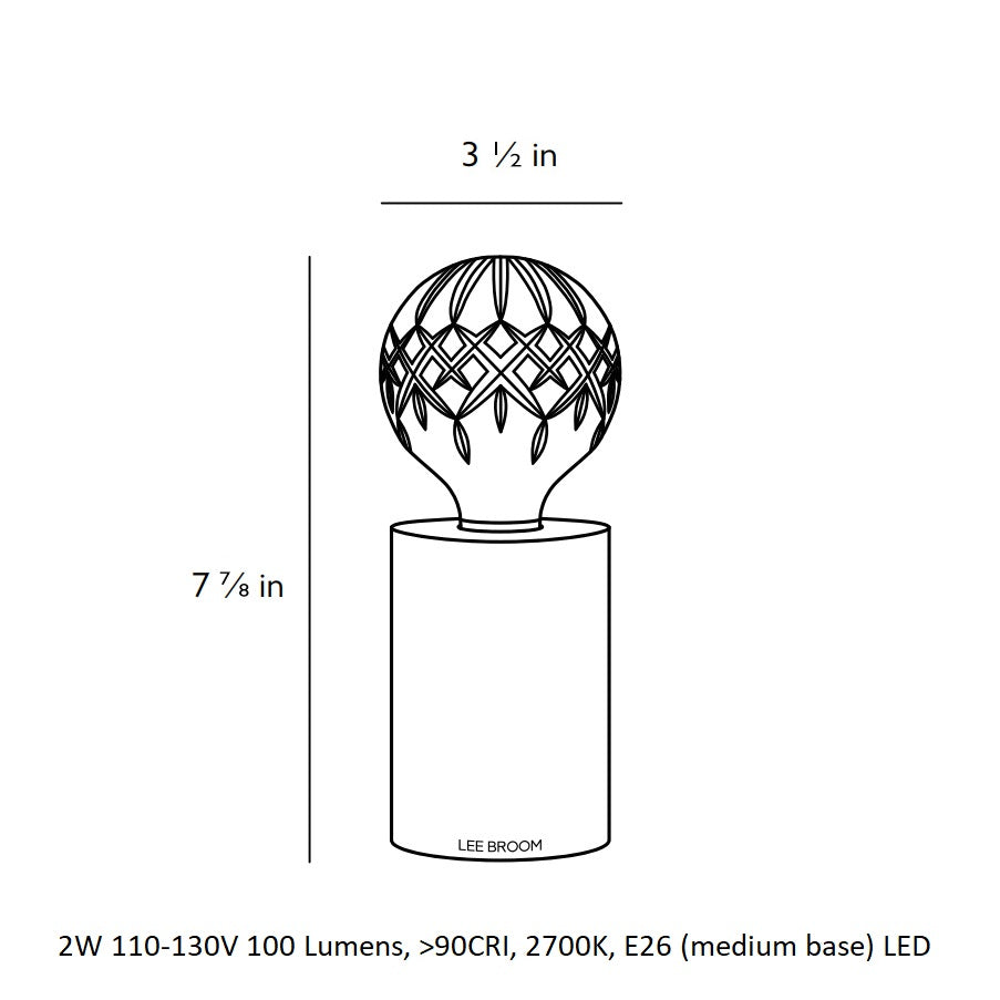 Crystal Bulb Table Lamp