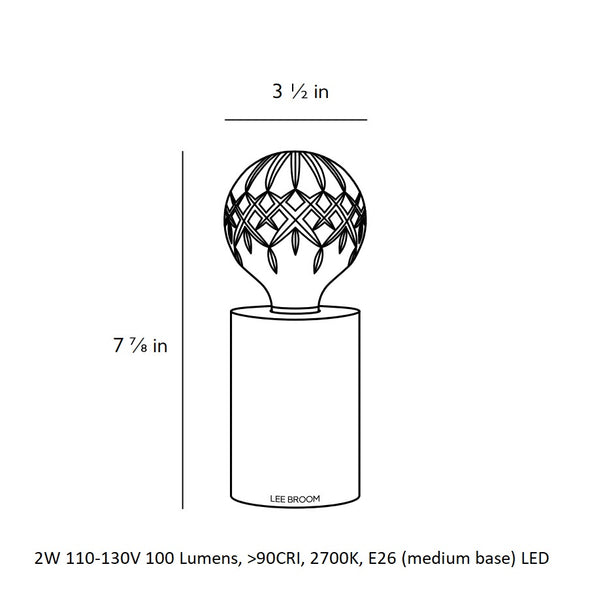 Crystal Bulb Table Lamp