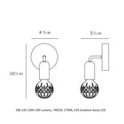 Crystal Bulb Wall Sconce