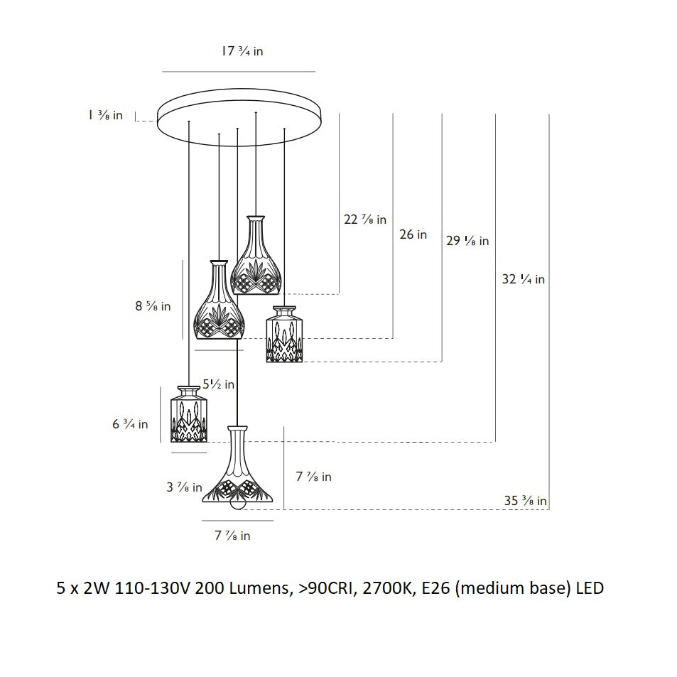 Decanterlight Chandelier