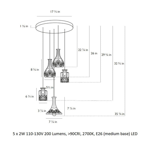 Decanterlight Chandelier