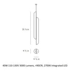 Gemini Vertical Pendant Light