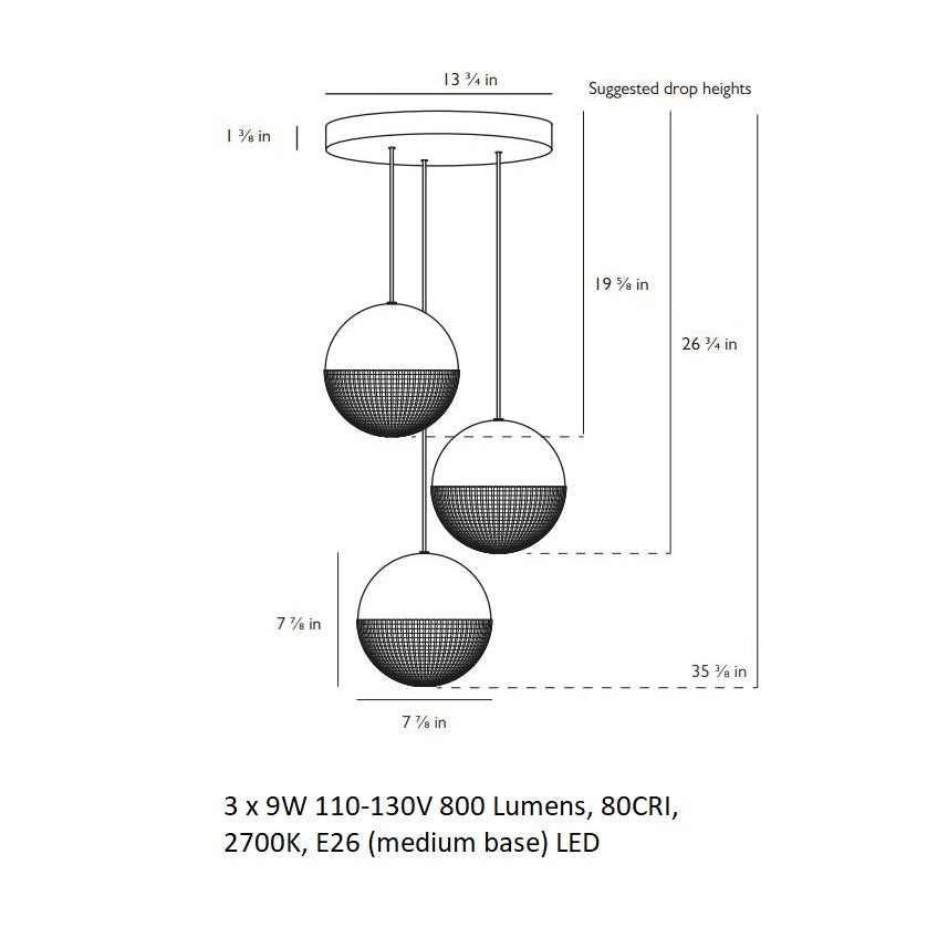 Lens Flair Mini Chandelier