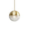 Lens Flair Mini Pendant Light  option Brushed Brass