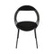 Musico Dining Chair  option Dedar Adamo Black Velvet / Matte Black