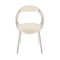 Musico Dining Chair  option Dedar Adamo Cream Velvet / Polished Chrome