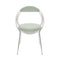 Musico Dining Chair  option Dedar Adamo Green Velvet / Polished Chrome