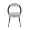 Musico Dining Chair  option Moons Melton Earth Grey Wool / Matte Black
