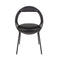 Musico Dining Chair  option Sorensen Ultra Black Leather / Matte Black