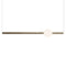 Orion Globe Linear Pendant Light  option Polished Gold