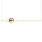 Orion Tube Linear Pendant Light  option Polished Gold