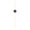 Orion Tube Vertical Pendant Light  option Polished Gunmetal