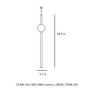 Orion Tube Vertical Pendant Light