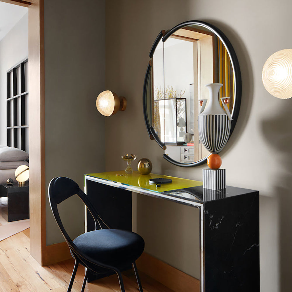 Split Round Mirror