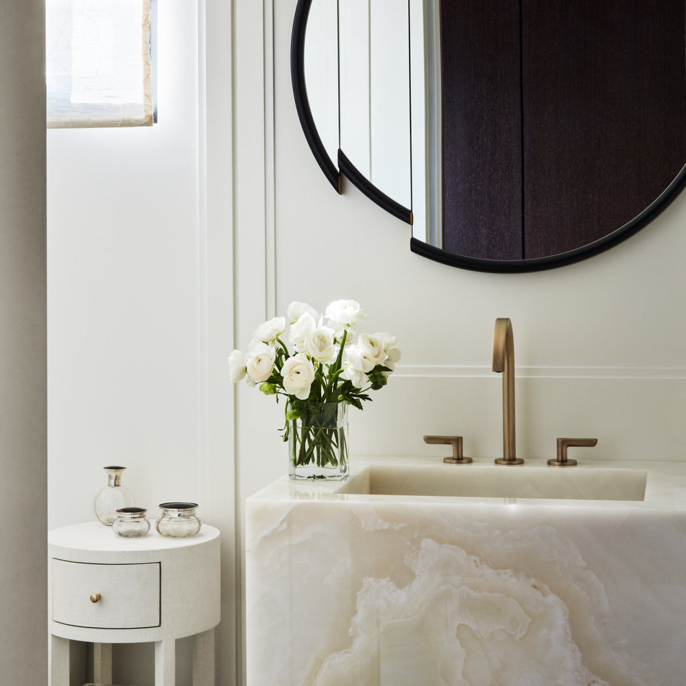 Split Round Mirror