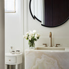 Split Round Mirror