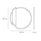 Split Round Mirror