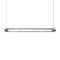 Tube Crystal Linear Pendant Light  option Polished Chrome