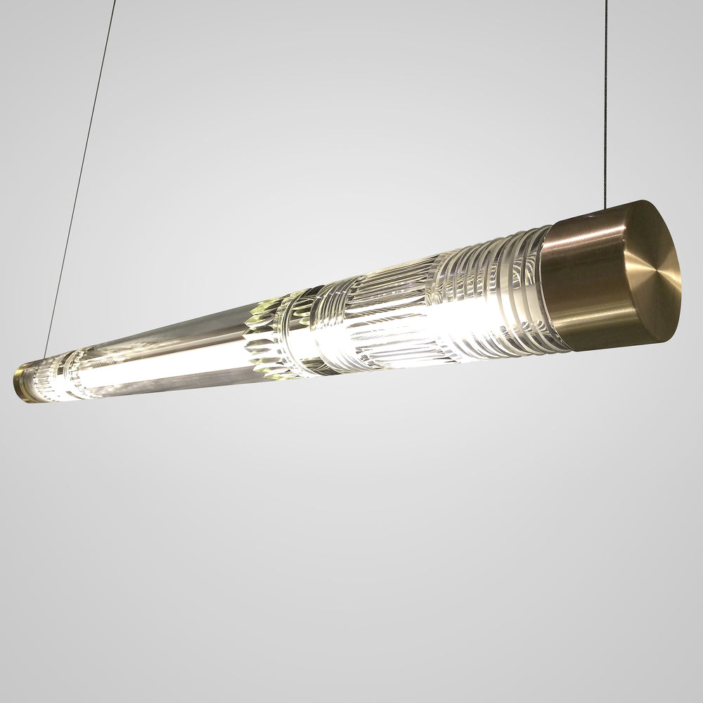 Tube Crystal Linear Pendant Light