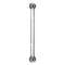 Tube Crystal Wall Sconce  option Polished Chrome