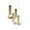 Vesper Chandelier  option Brushed Gold