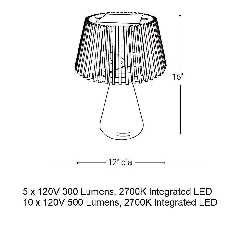 Enoki Solar Portable Outdoor Table Lamp