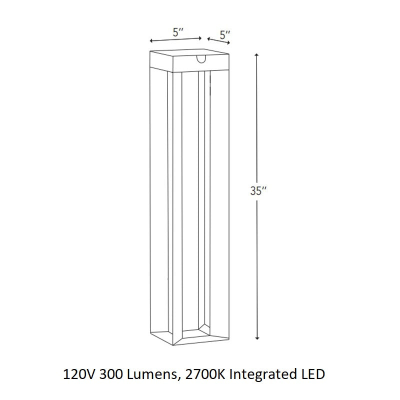 Faro Solar Outdoor Pathway Light