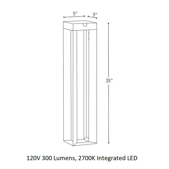 Faro Solar Outdoor Pathway Light