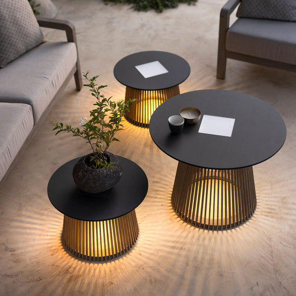 Les Jardins Halo Glow Portable Outdoor LED Table Lamp - 2Modern