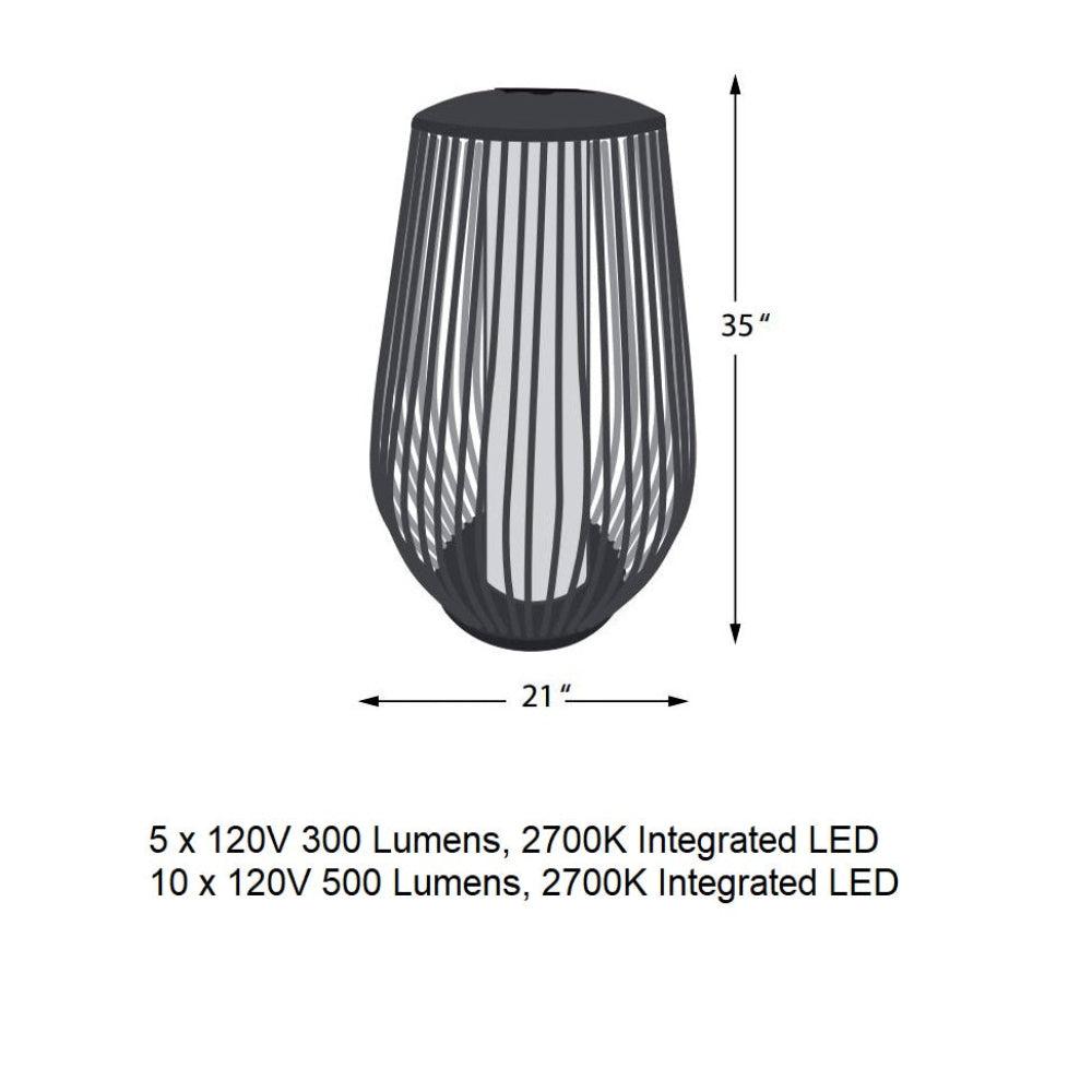 Mandalay Solar Outdoor Floor Lamp