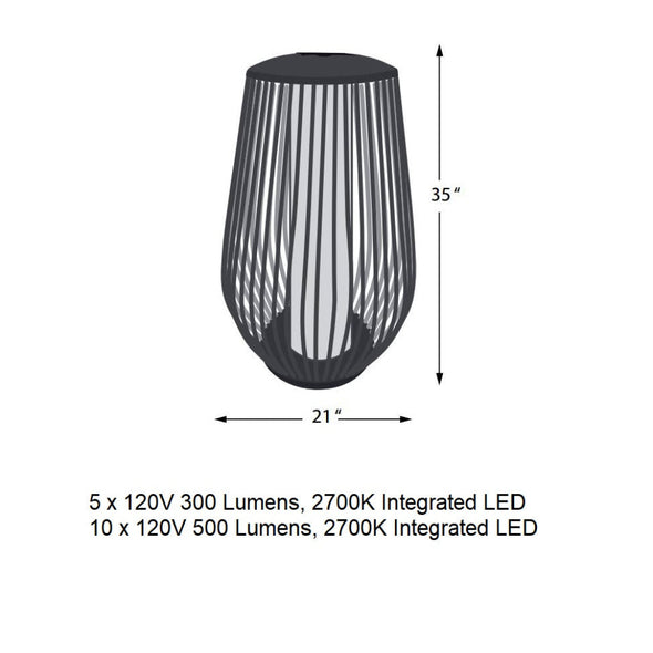 Mandalay Solar Outdoor Floor Lamp