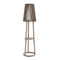 Palma Solar Outdoor Floor Lamp  option Weathered Teak