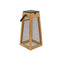 Roam Solar Portable Outdoor Lantern  option Natural Teak