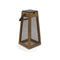 Roam Solar Portable Outdoor Lantern  option Natural Teak