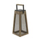 Roam Solar Portable Outdoor Lantern  option Weathered Teak