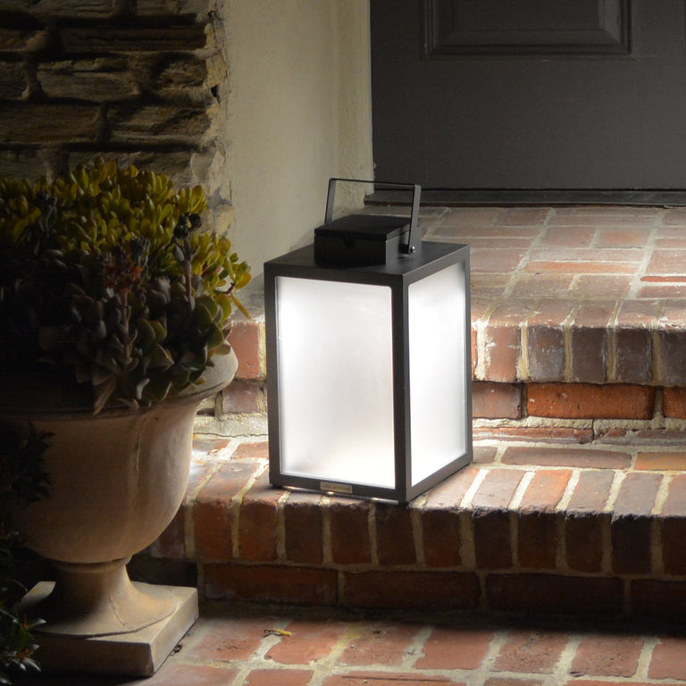 Les Jardins Tradition Lanterne solaire teck grand modèle 300 Lumens main image 1