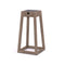 York Outdoor Solar Lantern  option Weathered Teak