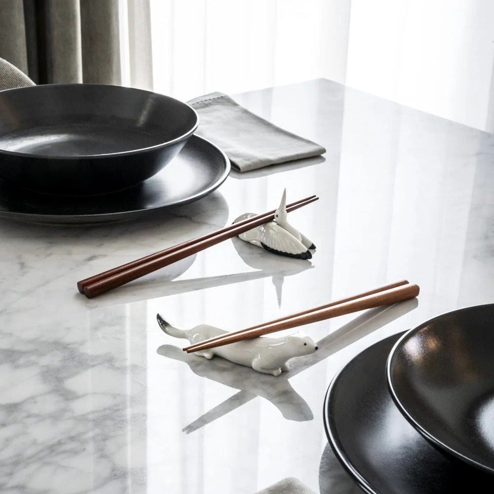 Ermine and Crane Chopsticks Set