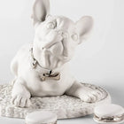 French Bulldog with Macarons Sculpture