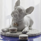 French Bulldog with Macarons Sculpture