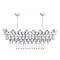 Seasons Oval Chandelier  option Sunrise
