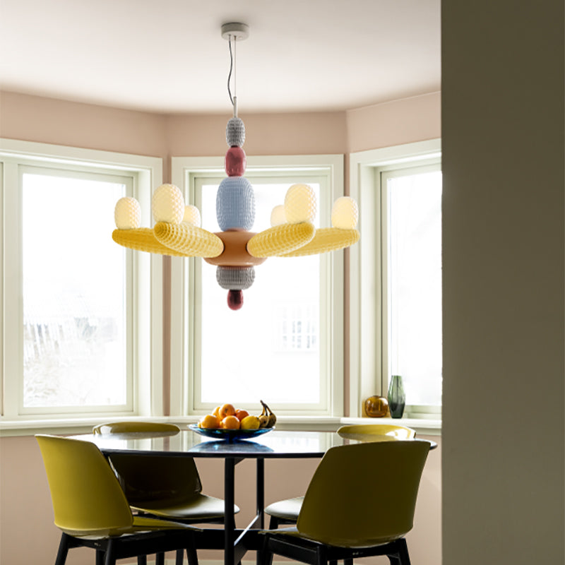 Soft Blown Afloat Chandelier