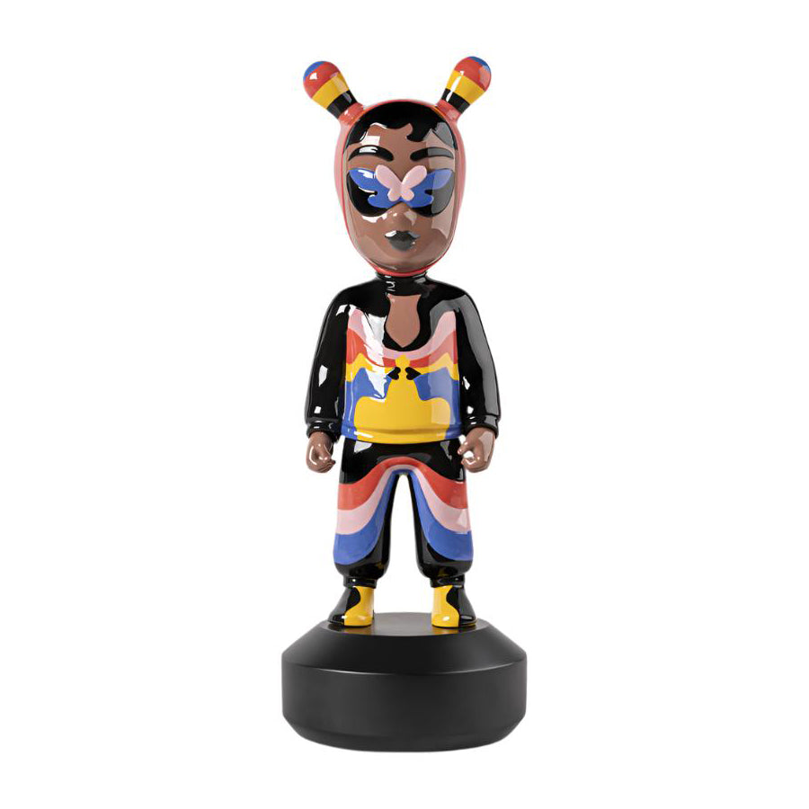 The Guest Figurine by Jade Purple Brown