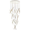 A-Tube Nano Duo Multi-Light Round Chandelier  option Gold / 24 Lights